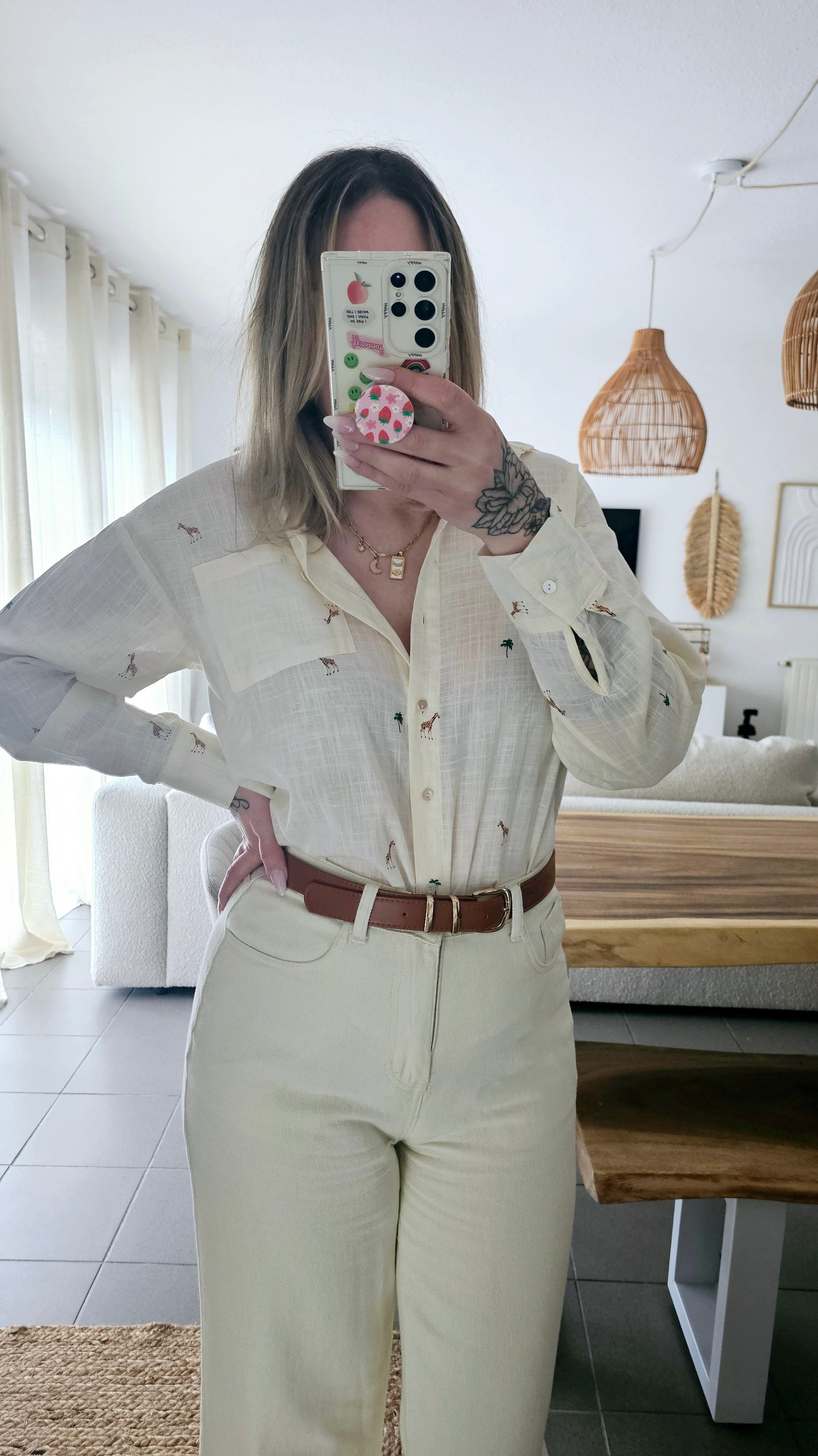 Pantalon Elena Crème