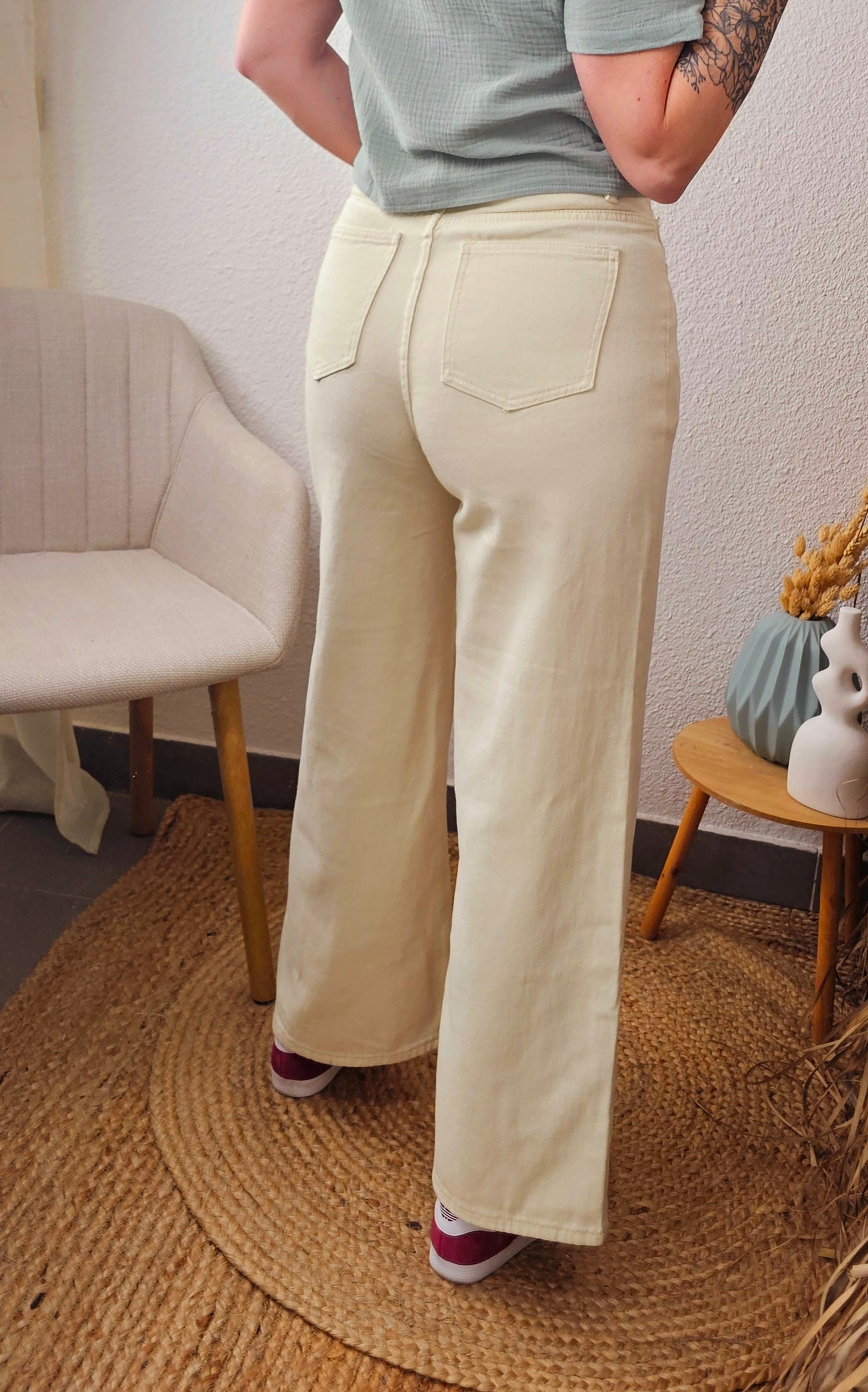 Pantalon Elena Crème