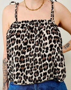 Sora Leopard Top