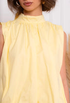 Blouse sans manches dos nu femme Carolina détail 