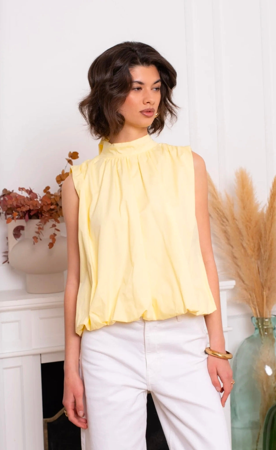 Blouse sans manches dos nu femme Carolina