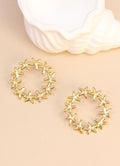 Boucles d'oreilles Étoile Marine cercle femme