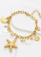 Bracelet Riviera Dorée étoile de mer femme