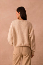 Gilet beige femme Alba vue dos