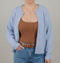 Gilet bleu femme Alba
