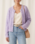 Gilet lila femme Alba