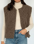 Gilet sans manches marron femme Sasha