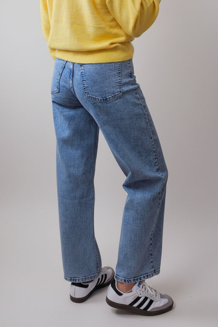 Jean baggy taille haute femme Sofia vue dos