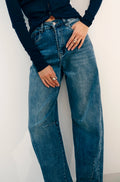 Jean barrel taille haute femme Ezra