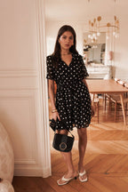 Robe à pois femme Polka portée mannequin