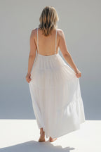 Robe longue bohème coton femme Mareva vue dos