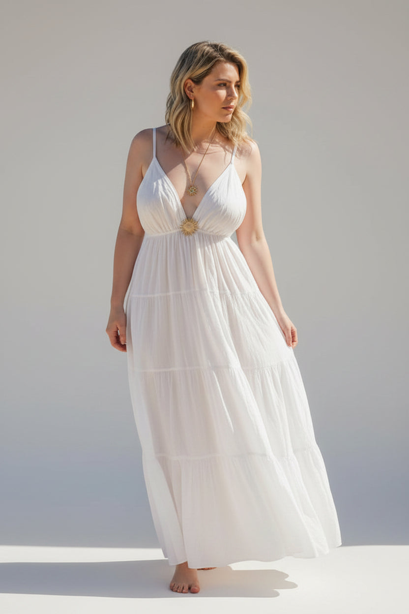 Robe longue bohème coton femme Mareva