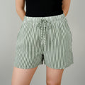 Short kaki en gaz de coton femme Laura