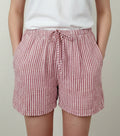 Short rose en gaz de coton femme Laura