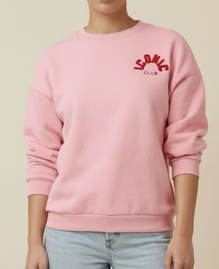 Sweat rose femme Iconic