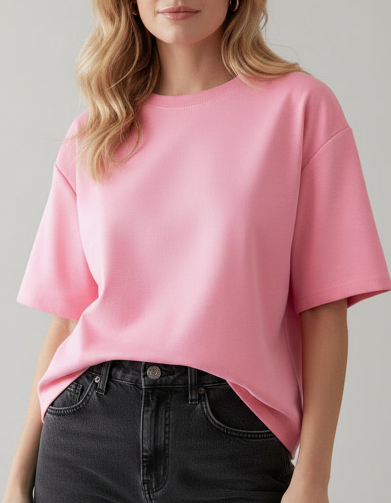 T-shirt rose viscose femme Vittoria