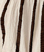 Top bustier beige marron coton femme Sora détail tissu
